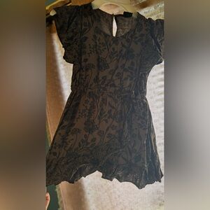 Art Class Black Floral Dress